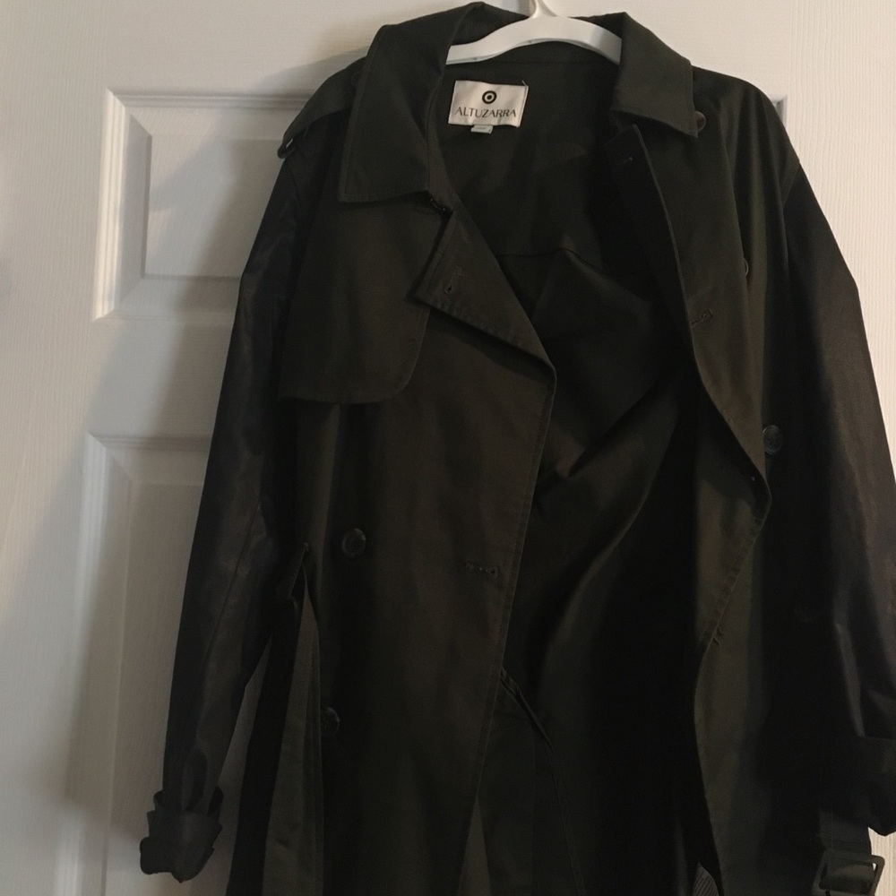 Altuzarra for Target green trench coat